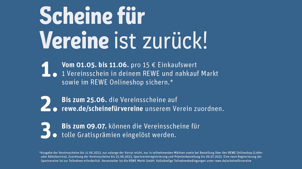 REWE Aktion „Scheine für Vereine“